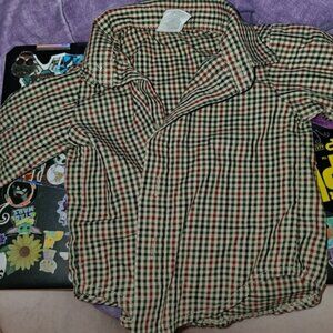 Starting Out Plaid button-down shirt 3 months